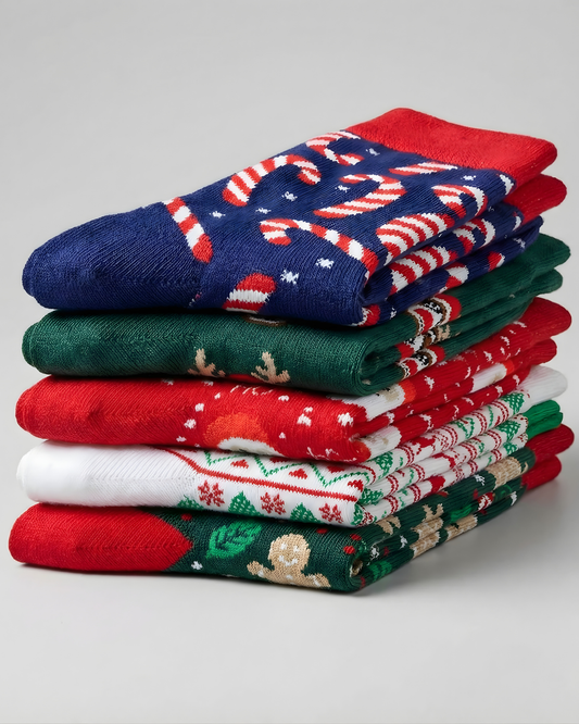 Yılbaşı Temalı 5'li Çorap