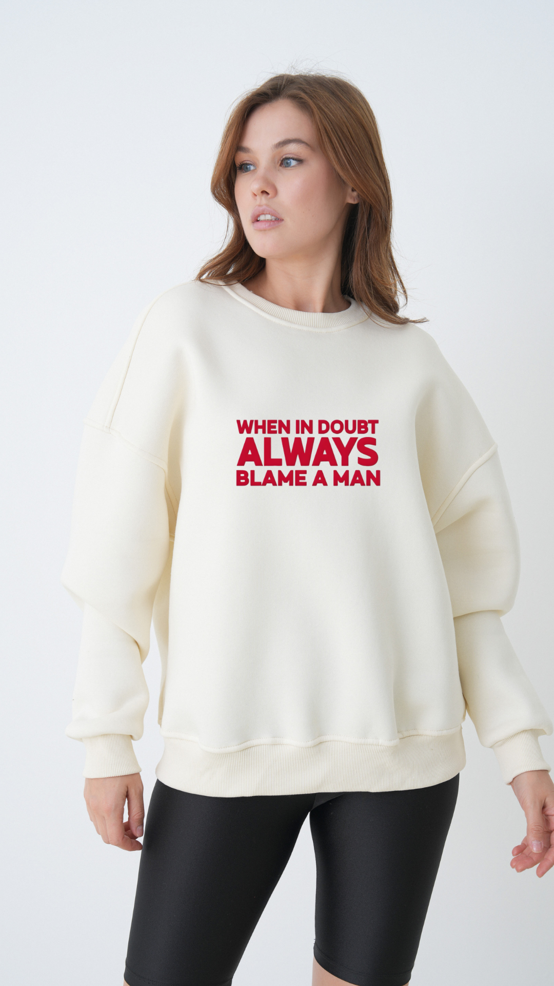 Blame a Man - Oversize Sweatshirt