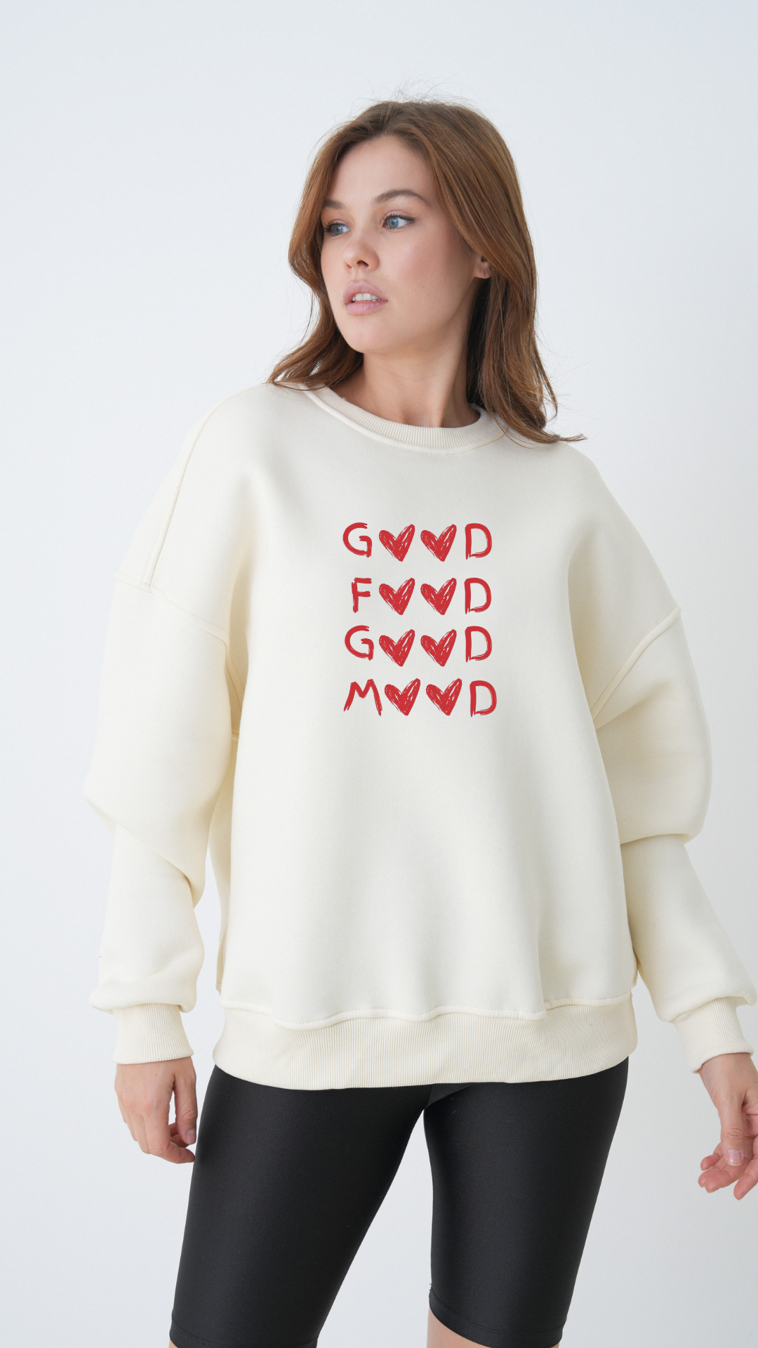 Good Food Good Mood - Oversize Sweatshirt