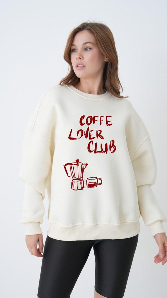 Coffee Lover Club - Oversize Sweatshirt