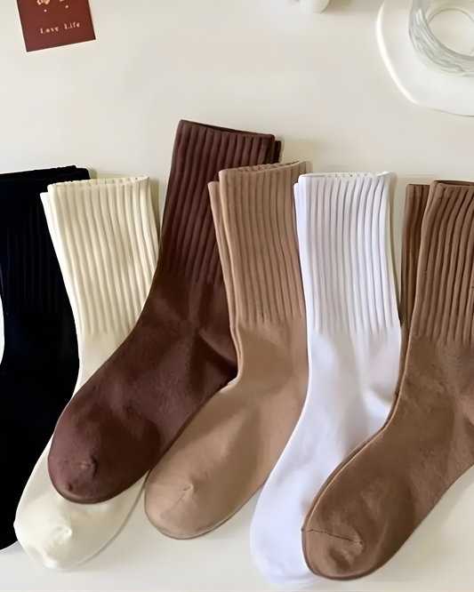 6'lı Ribanalı Dikişsiz Konç Çorap