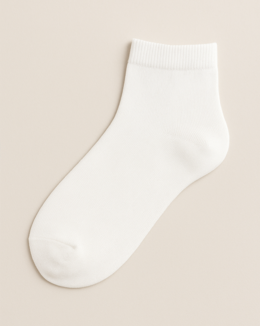 5'li Kadın Beyaz Patik Çorap
