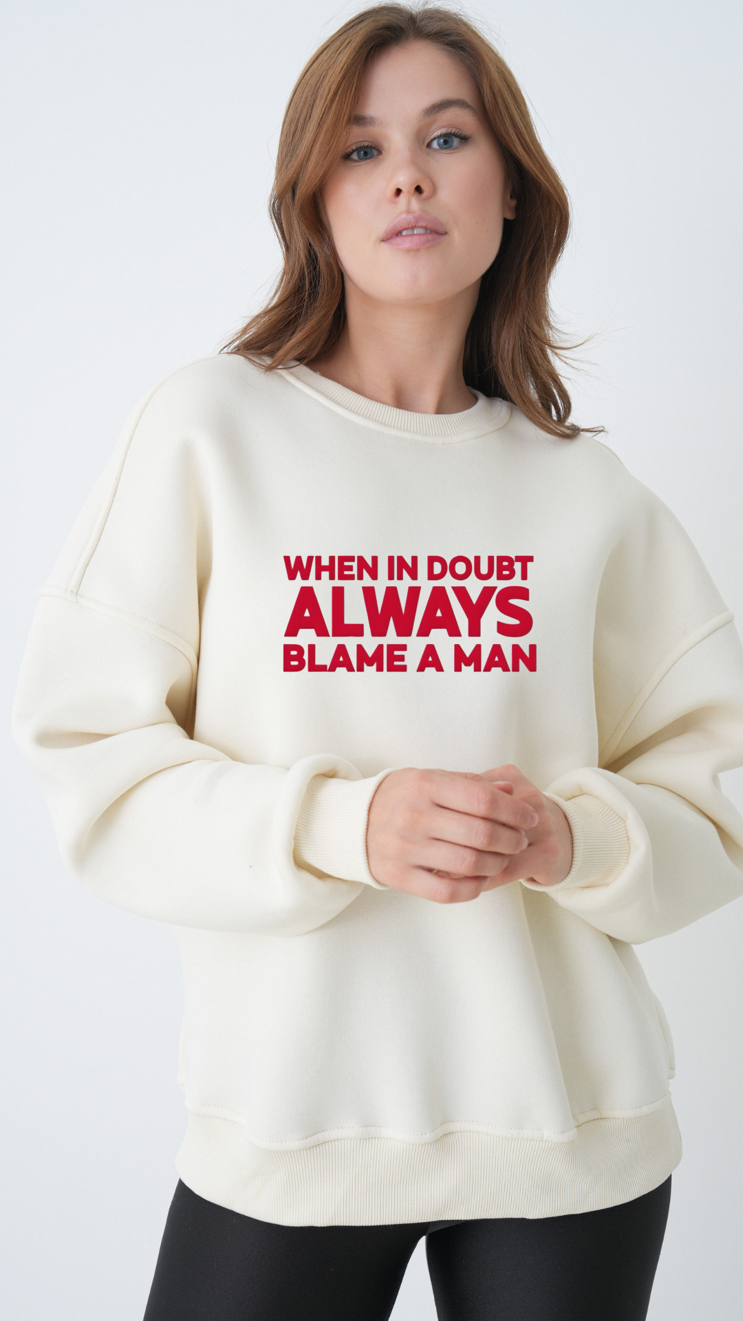 Blame a Man - Oversize Sweatshirt