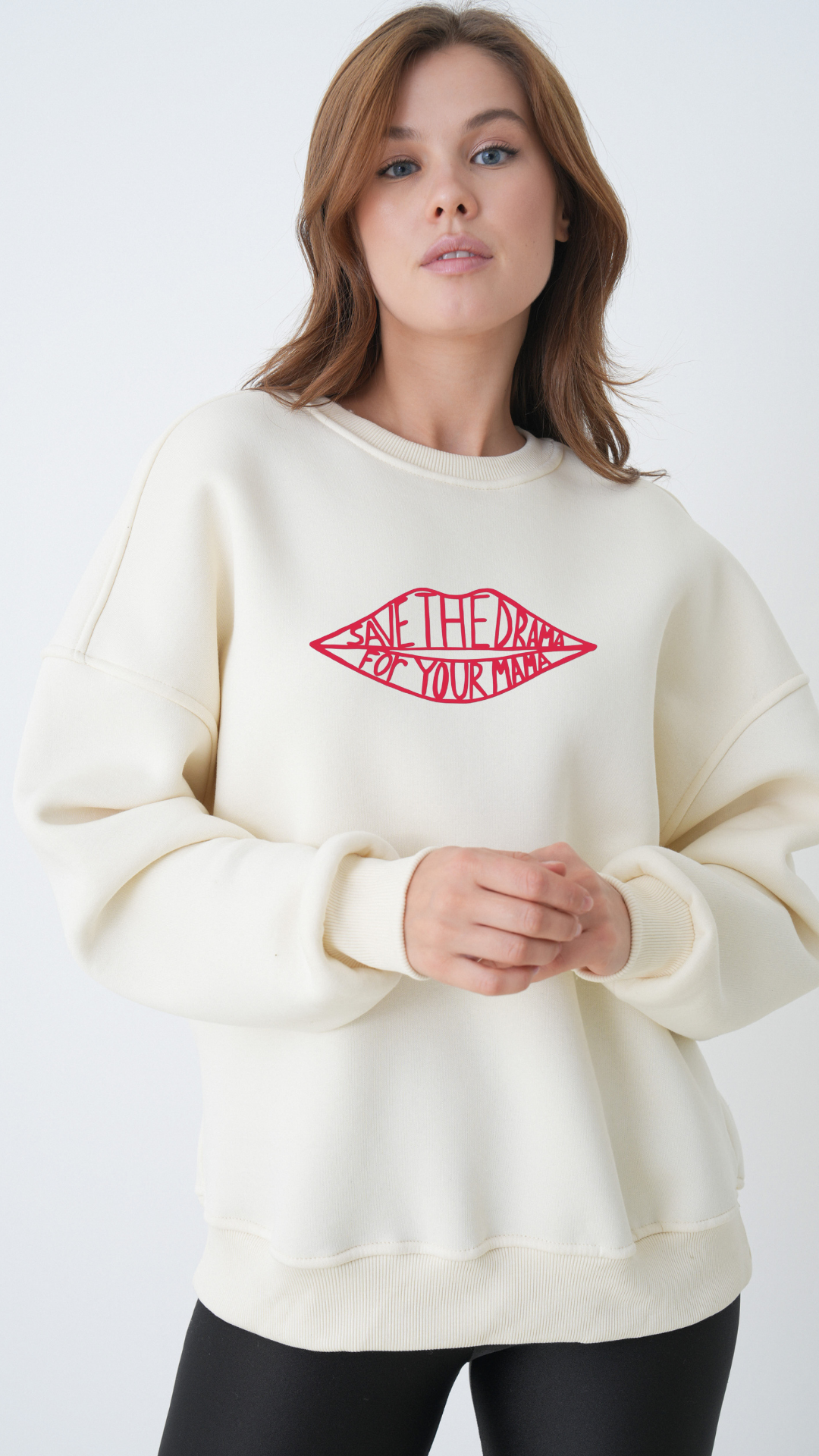 Save The Drama For Your Mama - Oversize Sweatshirt