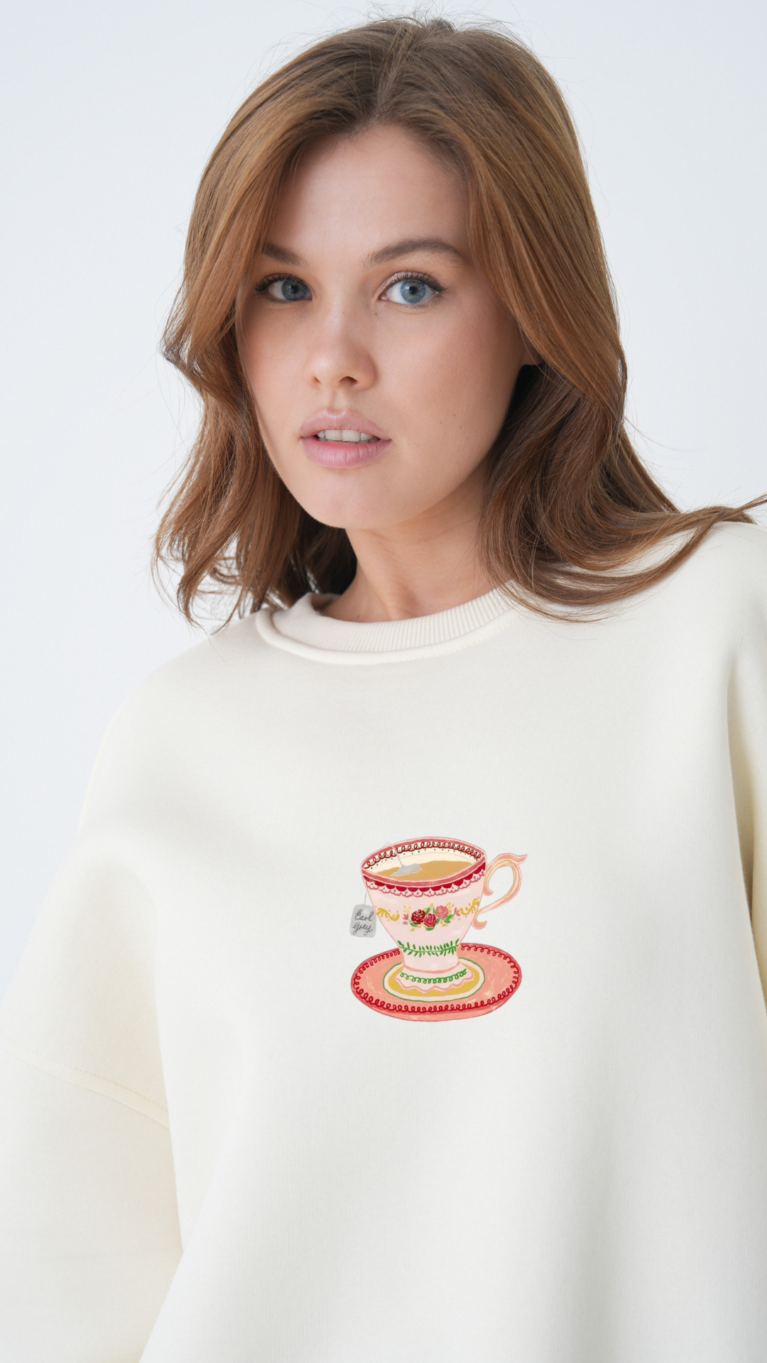 Pink Cup - Oversize Sweatshirt