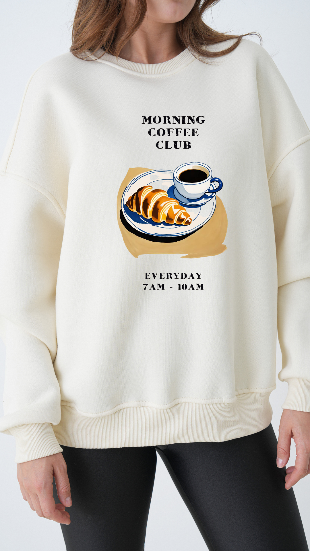 Morning Coffee Club - Oversize Sweatshirt