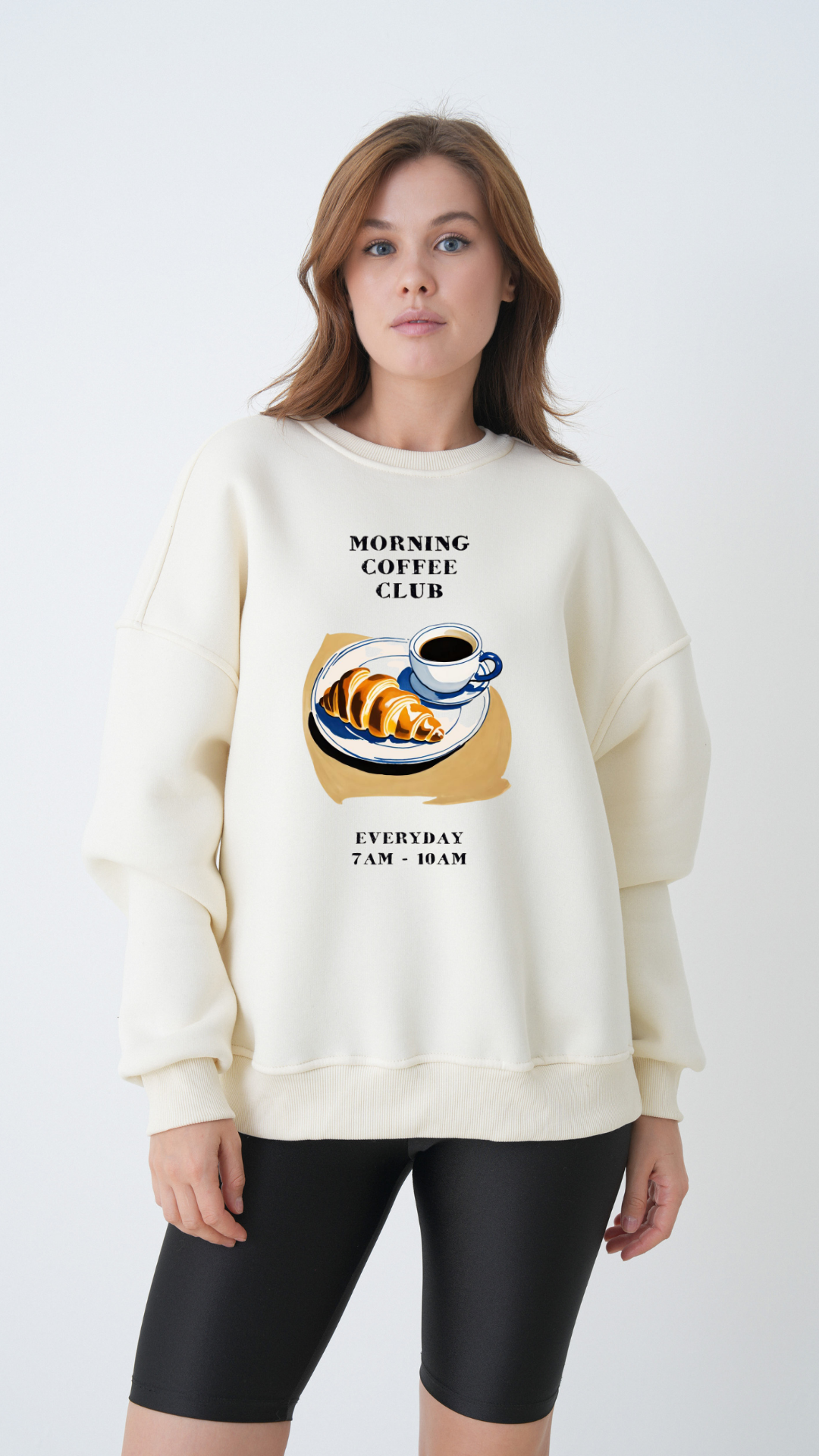 Morning Coffee Club - Oversize Sweatshirt