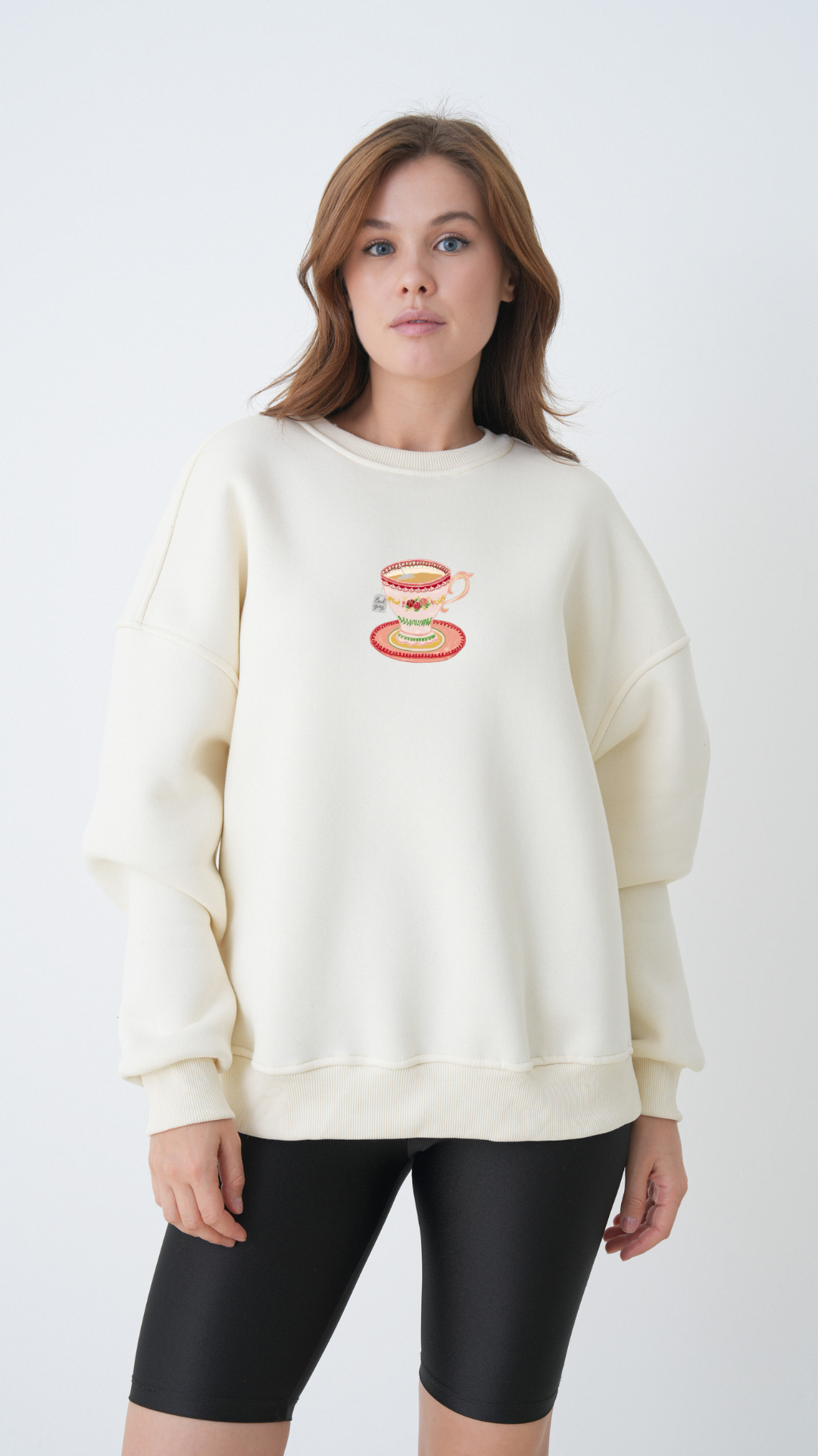 Pink Cup - Oversize Sweatshirt