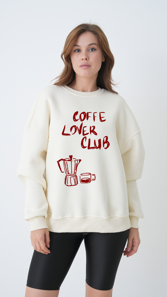Coffee Lover Club - Oversize Sweatshirt