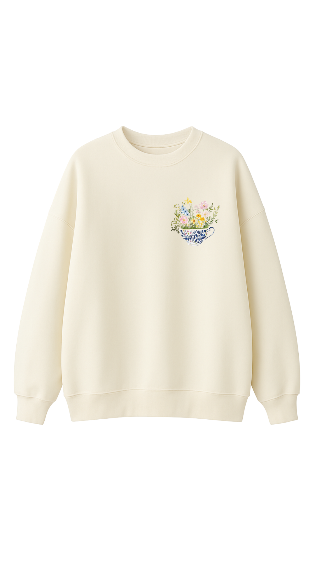 Cup of Flowers - Oversize Sweatshirt