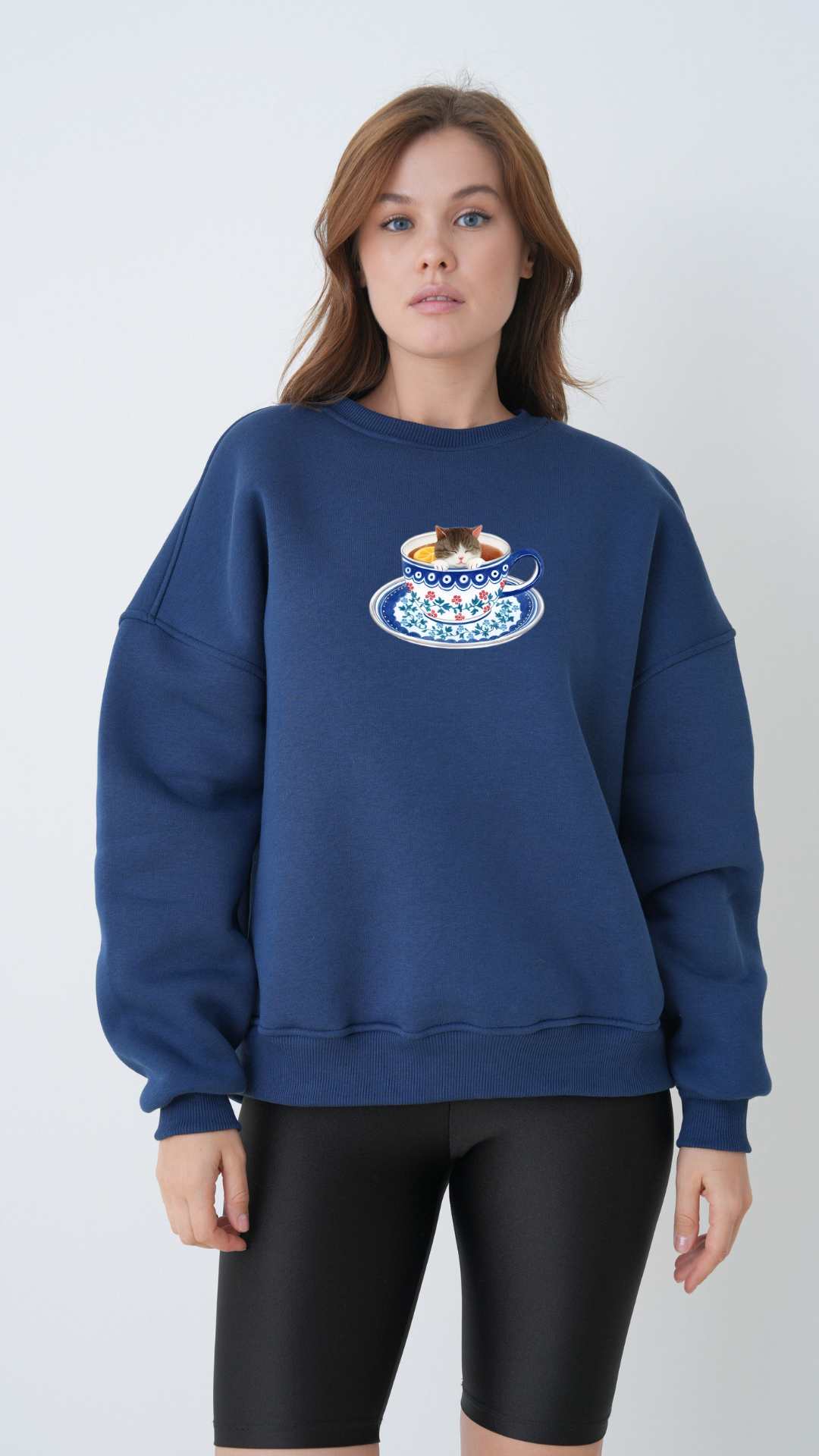 Uyuyan Kedi - Oversize Sweatshirt