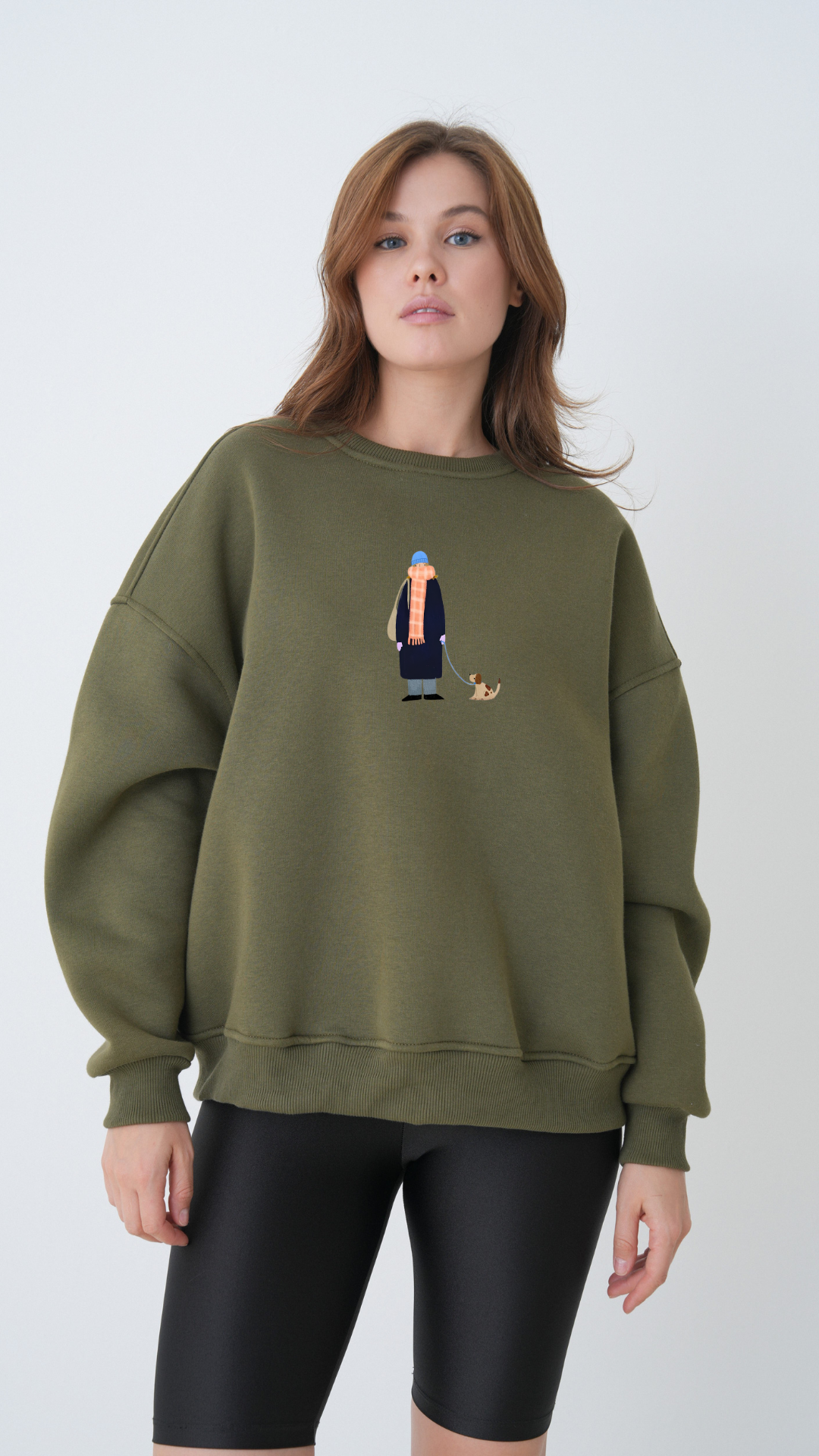 Dog Mom Outfit - Oversize Sweatshirt